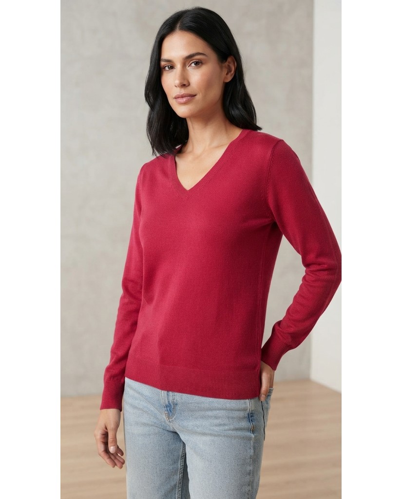 G3950 JERSEY MUJER CUELLO PICO