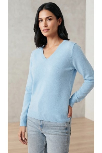 G3950 JERSEY MUJER CUELLO PICO