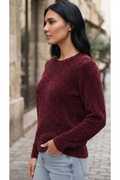 G7710C Jersey mujer chenilla suave