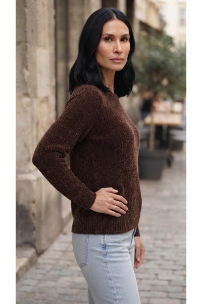G7710C Jersey mujer chenilla suave