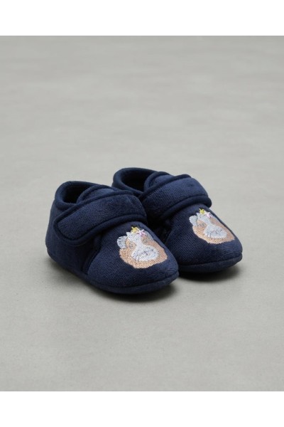 FJA24-1865 ZAPATILLAS NIÑO AZUL MARINO BORDADO