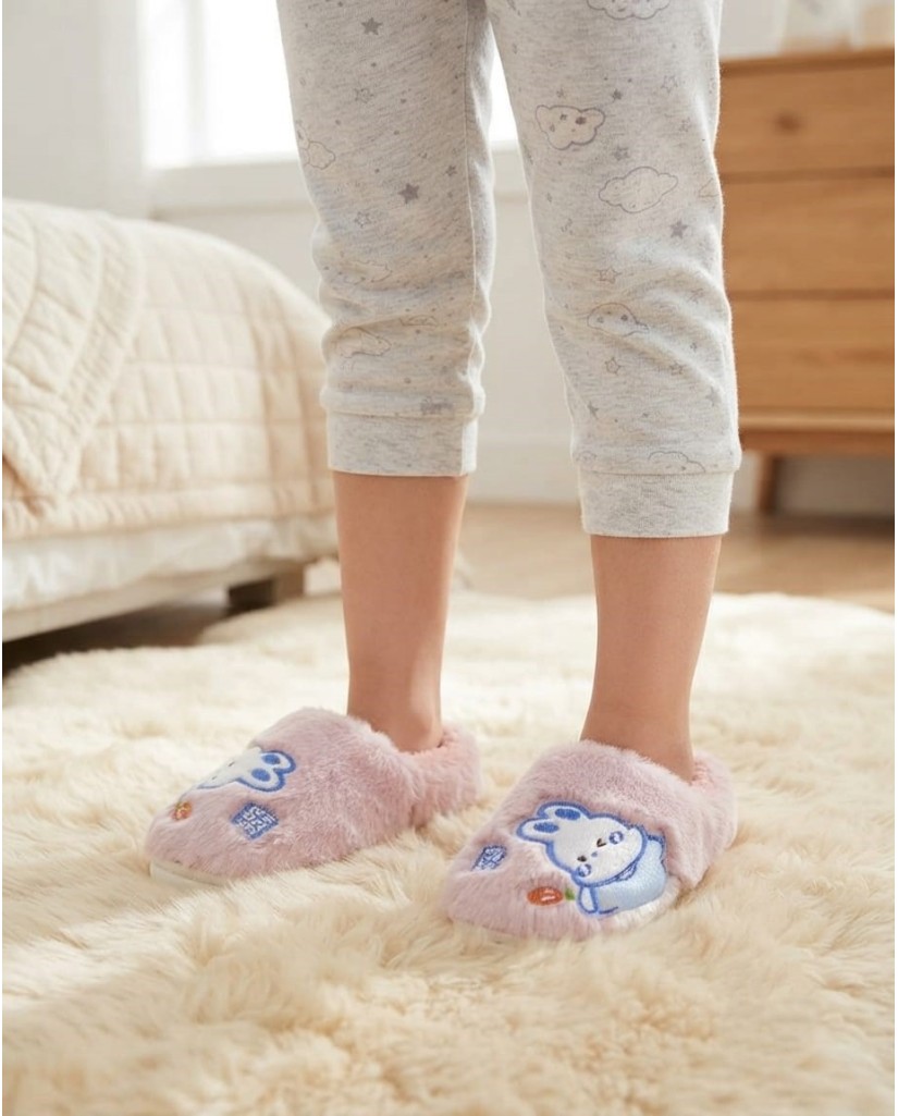 FJA24-1271B Zapatillas de estar por casa conejos