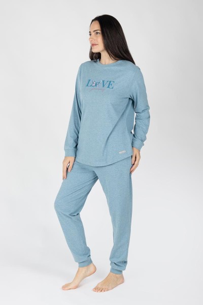 M26201 Pijama mujer manga larga Love Yourself