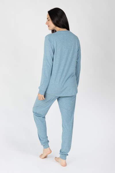 M26201 Pijama mujer manga larga Love Yourself