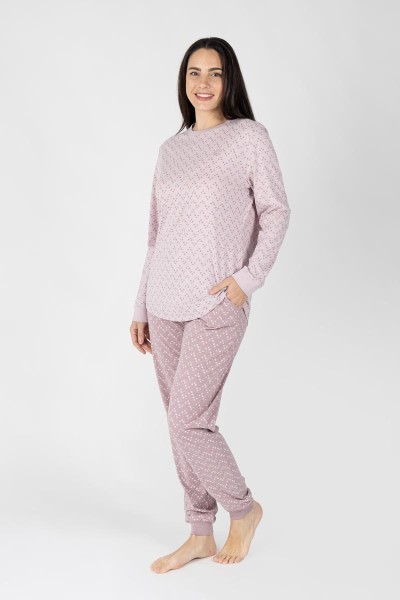 M26203 Pijama mujer manga larga Stars