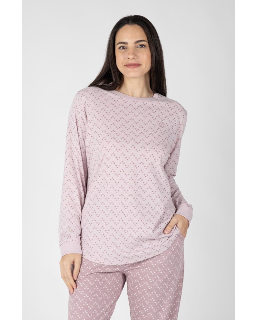 M26203 Pijama mujer manga larga Stars