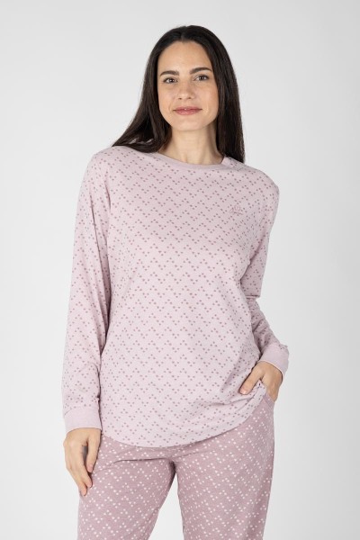 M26203 Pijama mujer manga larga Stars