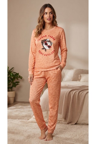 D861 PIJAMA MUJER AFELPADO