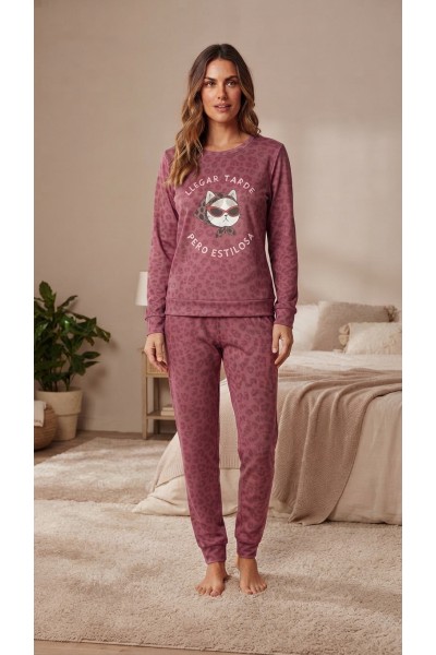 D861 PIJAMA MUJER AFELPADO