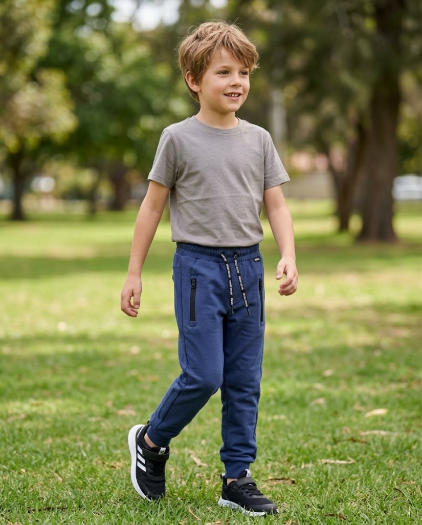 O56238-1GRA3 Pantalón jogging niño