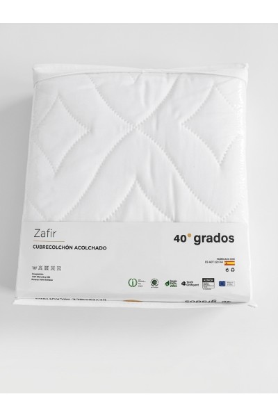 18245 Cubre colchón acolchado Impermeable ZAFIR /40 GRADOS