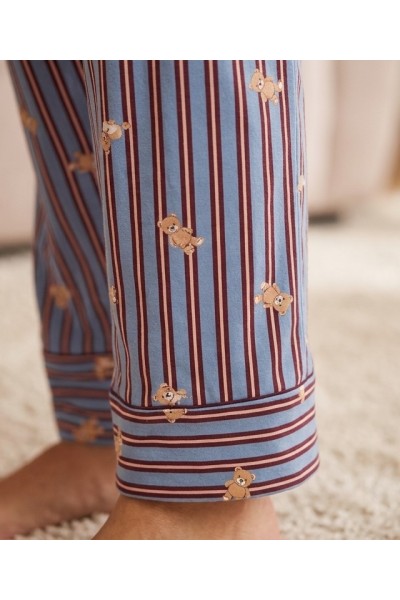 D868 Pijama mujer manga larga afelpado "Good Day"