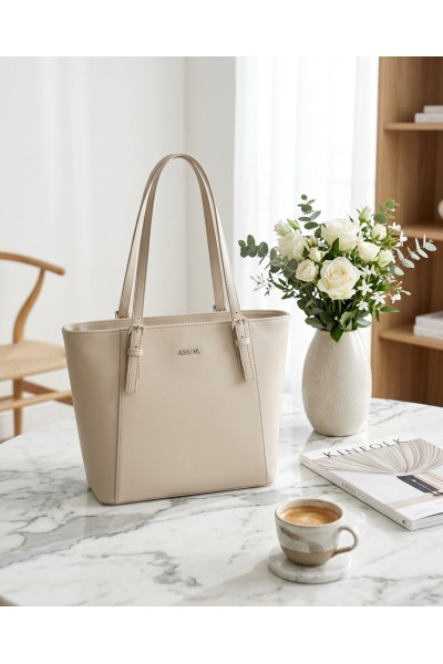 G-25115 Bolso tote mujer con textura asa larga