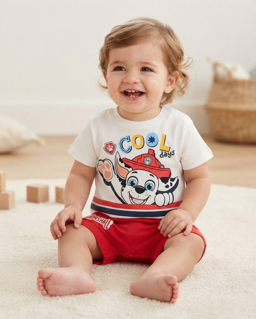 PAW51051859 Pelele manga corta Mickey Mouse