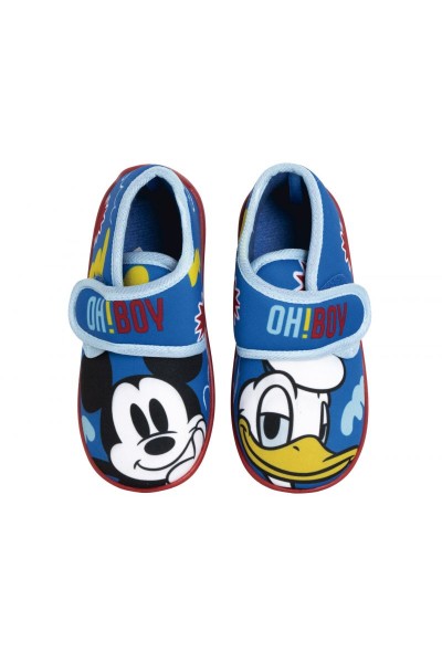 WD18049 MICKEY Zapatillas estar por casa velcro Mickey