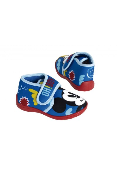 WD18049 MICKEY Zapatillas estar por casa velcro Mickey