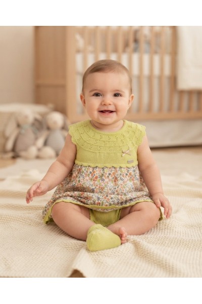 81121 Vestido y braguita lima estampado Visi