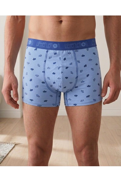 WT1BARCOSA Bóxer hombre azul barcos