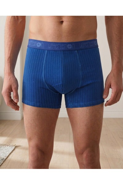 WT5ESPIGAA Bóxer Hombre azul "Espigas"