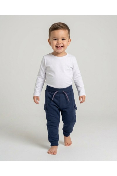 O56723-35GRA1 Pantalon jogging bebe niño
