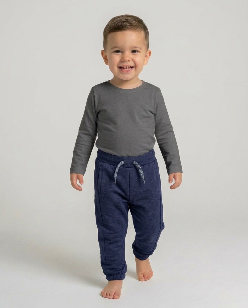O56613-35GRA2 Pantalón jogger niño