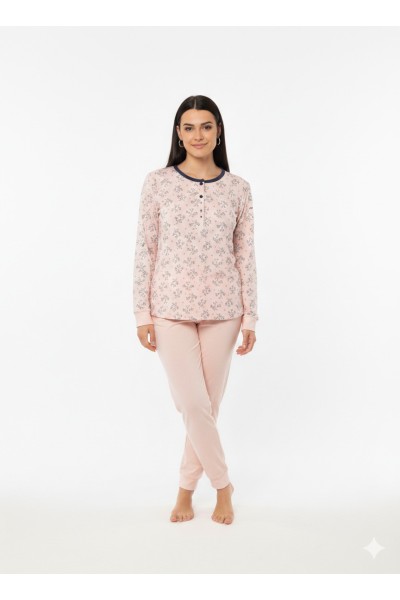 86819 Pijama mujer manga larga