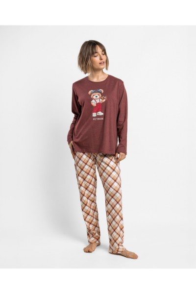 64646-0 Pijama mujer manga larga Fly High