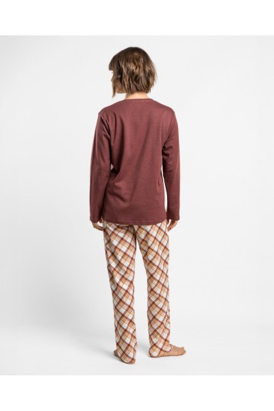 64646-0 Pijama mujer manga larga Fly High