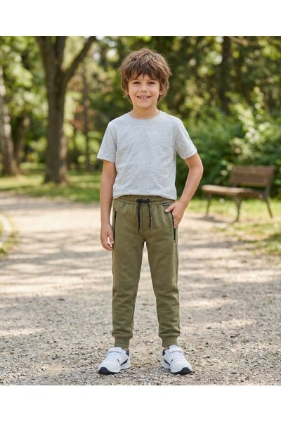 O56238-1GRA Pantalón jogging niño