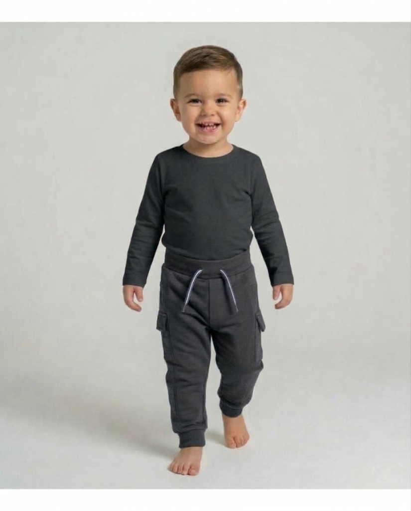 O56723-35GRA2 Pantalon jogging bebe niño