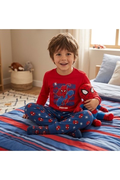 NW1934 Pijama manga larga niño algodón Spiderman
