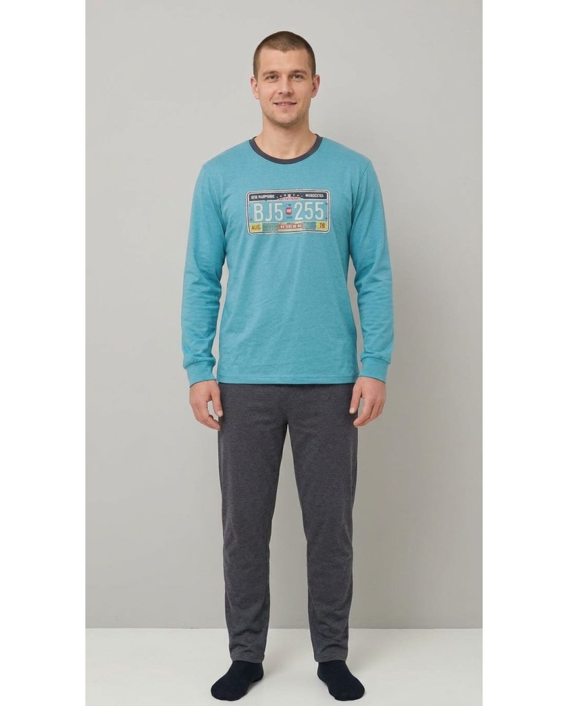 26020 Pijama hombre manga larga matrícula