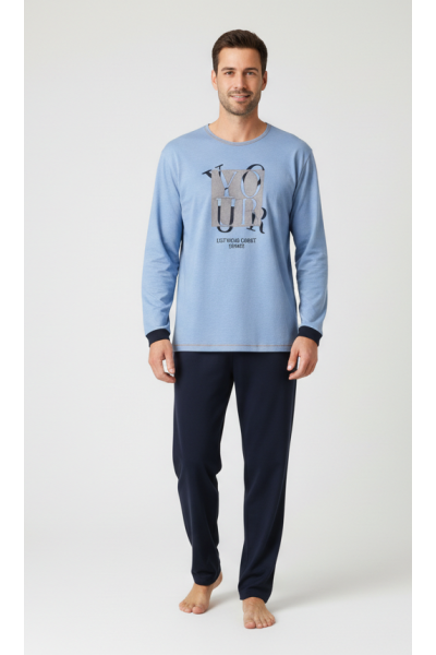 86924 Pijama hombre manga larga Moon Dreams