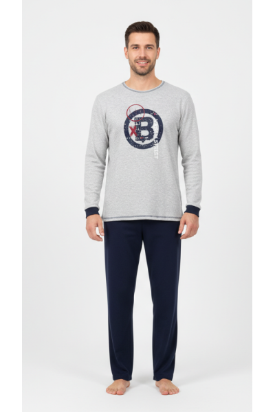 86917 Pijama hombre manga larga BOY URBAN