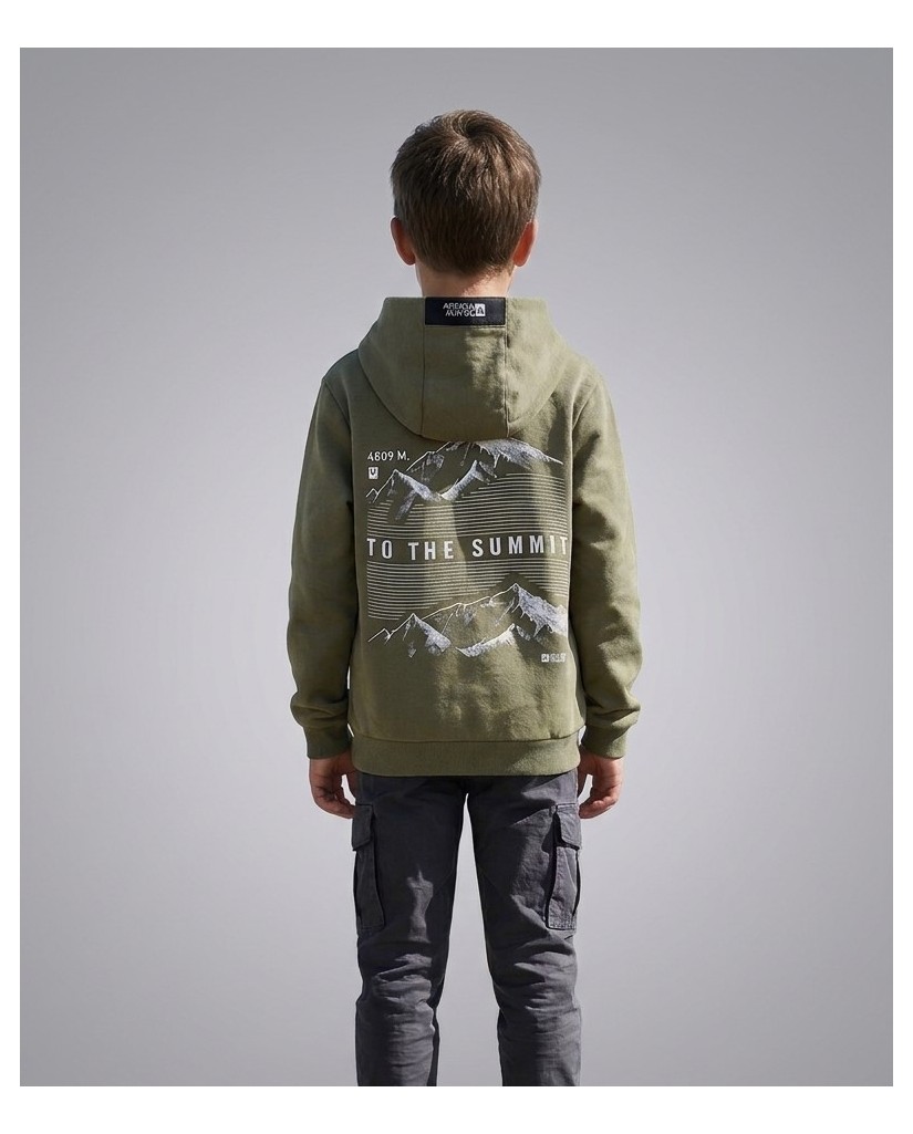 O56234-1GRA Sudadera niño 'To the Summit'