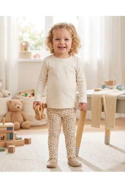 N58362-35GRA Legging niña canalé primavera-40 Grados