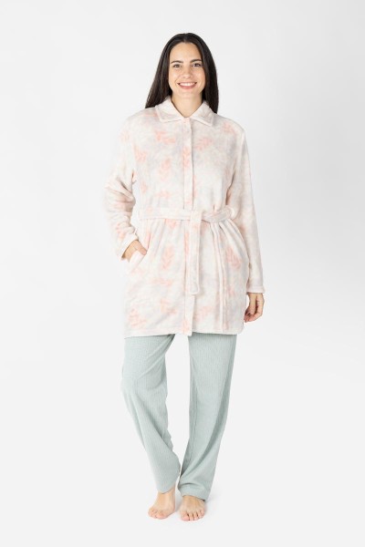 M26242 BATA MUJER CORALINA CORTA CREMALLERA FLORAL
