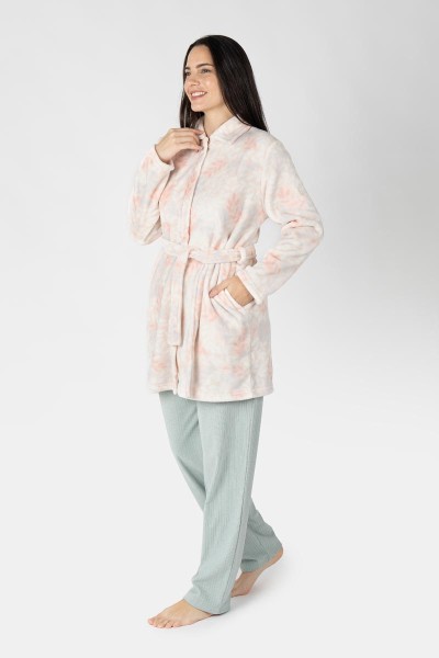 M26242 BATA MUJER CORALINA CORTA CREMALLERA FLORAL