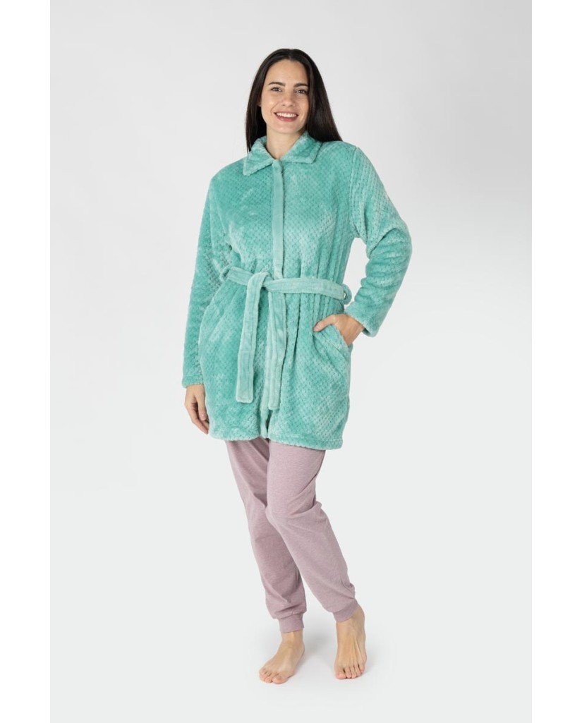 M26240 BATA MUJER CORALINA CORTA CREMALLERA LISA TEXTURA