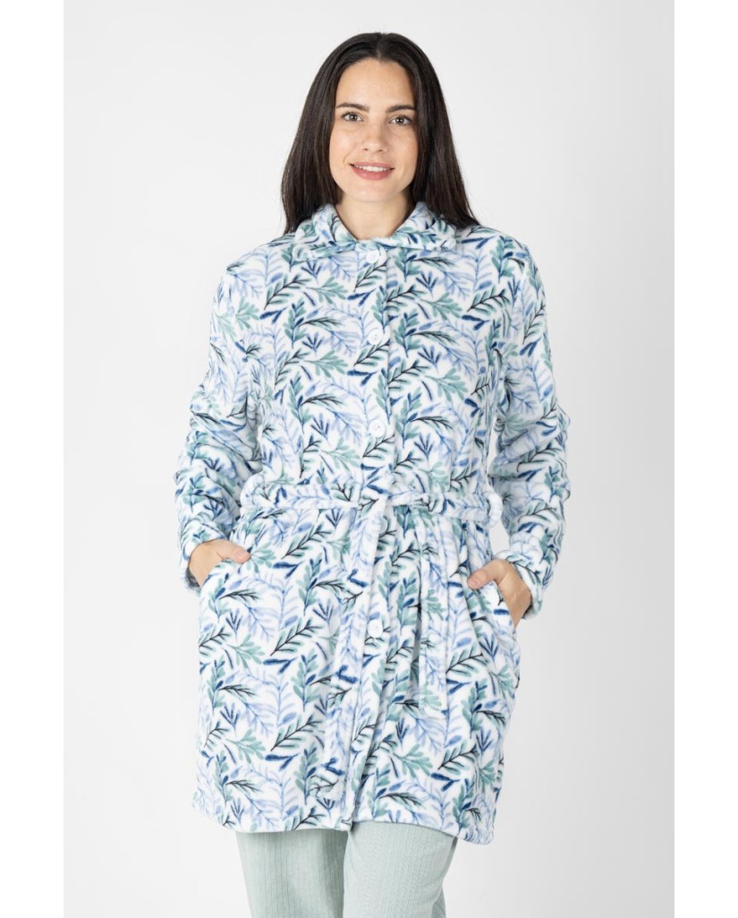 M26243 BATA MUJER CORALINA LARGA BOTONES FLORAL