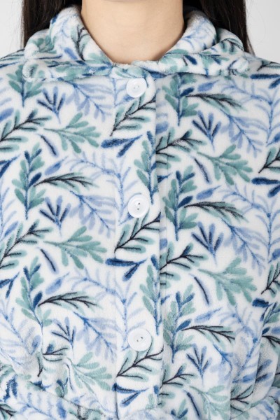 M26243 BATA MUJER CORALINA LARGA BOTONES FLORAL