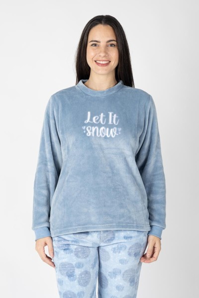 M26232 PIJAMA MUJER CORALINA LET IT SNOW