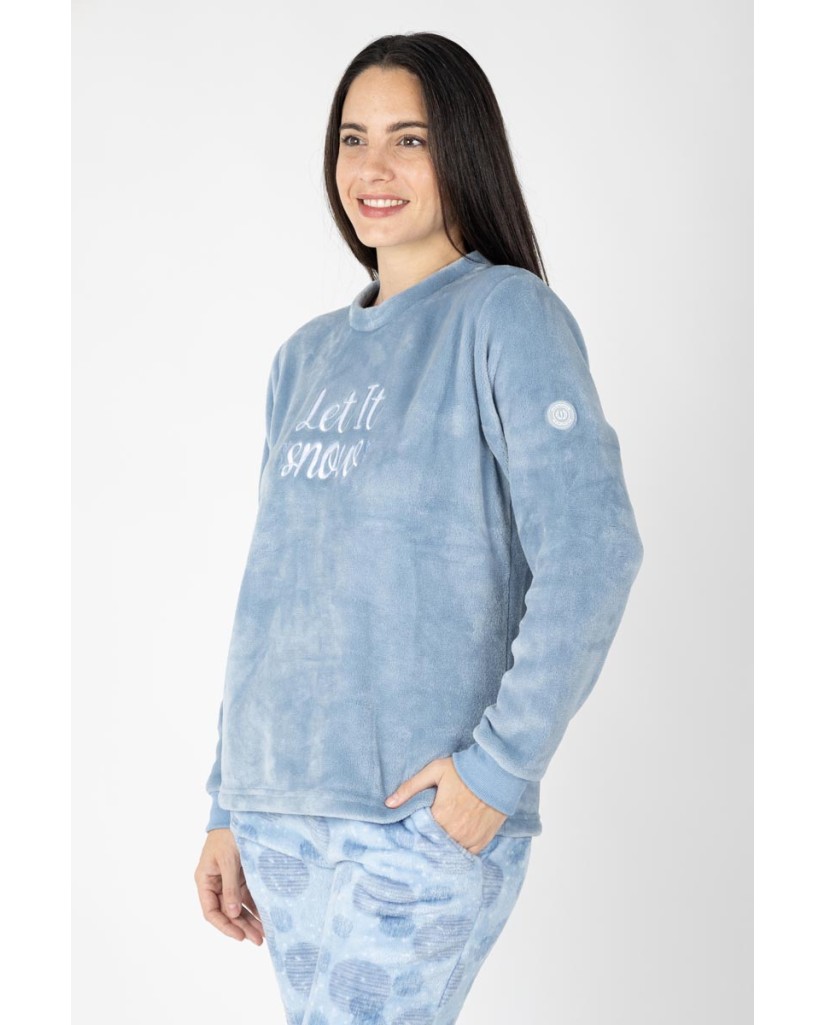 M26232 PIJAMA MUJER CORALINA LET IT SNOW