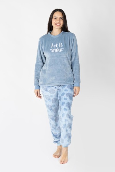 M26232 PIJAMA MUJER CORALINA LET IT SNOW