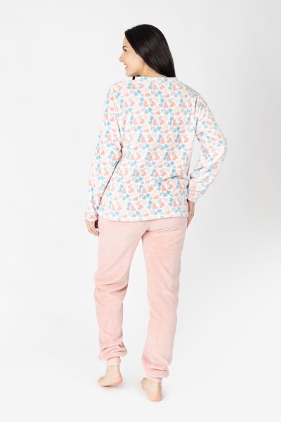 M26228 PIJAMA MUJER CORALINA CORAZONES