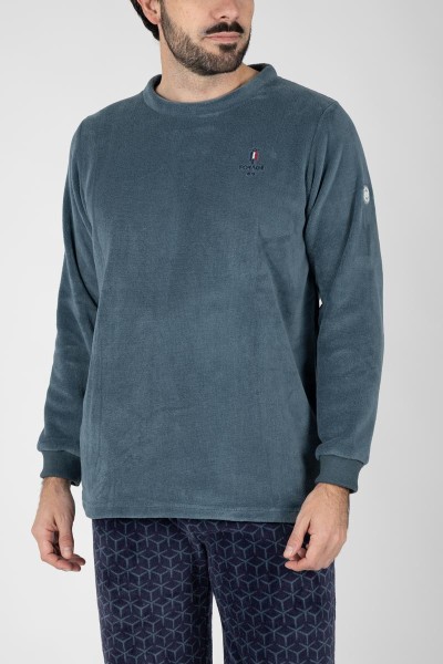 M26114 PIJAMA HOMBRE MUNFLÓN GEOMÉTRICO