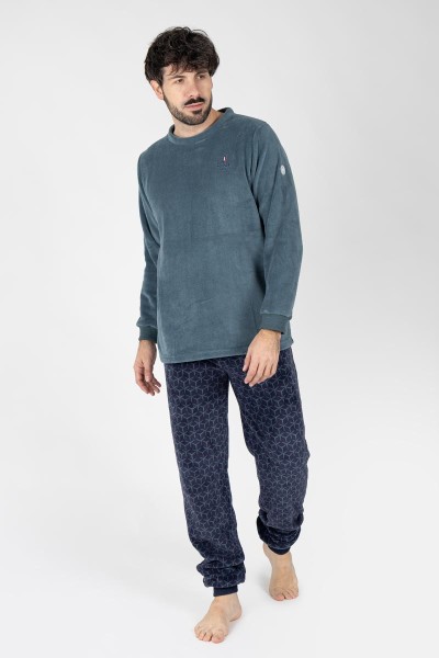 M26114 PIJAMA HOMBRE MUNFLÓN GEOMÉTRICO