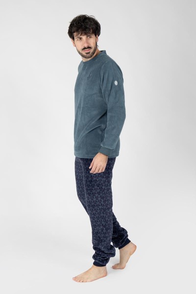 M26114 PIJAMA HOMBRE MUNFLÓN GEOMÉTRICO