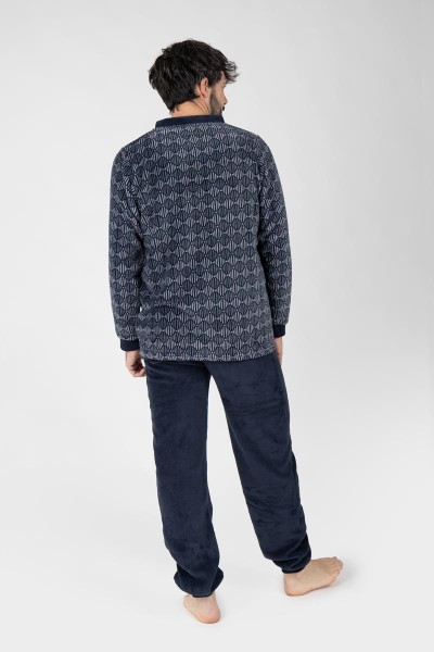 M26116 PIJAMA HOMBRE MUNFLÓN GEOMÉTRICO ROMBOS