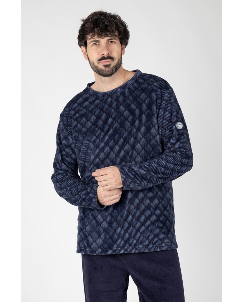 M26112 PIJAMA HOMBRE MUNFLÓN 1ST GEOMÉTRICO